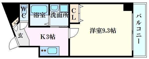 皆実町二丁目駅 徒歩1分 3階の物件間取画像